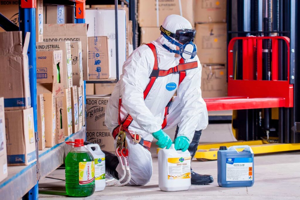 Employee handling chemicals that require COSHH assessment.