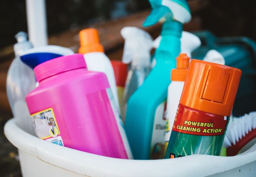 Cleaning products requiring a COSHH assessment